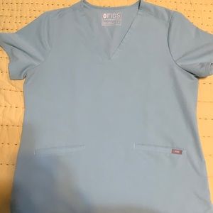 Figs scrub top SEAGLASS